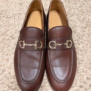 Men’s Ferragamo Brown Leather Loafers